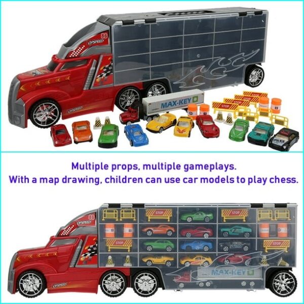 Toy Distributor China Construction Die Cast Metal Alloy Small Car Diecast Carrier Friction Vehicles Toy Truck - Image 12