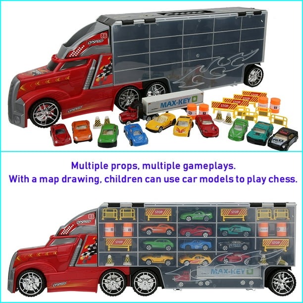 Toy Distributor China Construction Die Cast Metal Alloy Small Car Diecast Carrier Friction Vehicles Toy Truck - Image 11