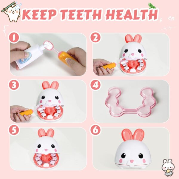 Custom Toy Manufacturer Children Pretend Play Juguetes De Doctor Plastic Pet Dentist Rabbit Play Doctor Toy Set for Kids - Image 10