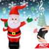 Toy Wholesaler China 113CM Remote Control Musical Moving Large 360 Degree Rotation Christmas Inflatable Santa Claus Toys - Image 12