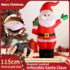 Toy Wholesaler China 113CM Remote Control Musical Moving Large 360 Degree Rotation Christmas Inflatable Santa Claus Toys - Image 16