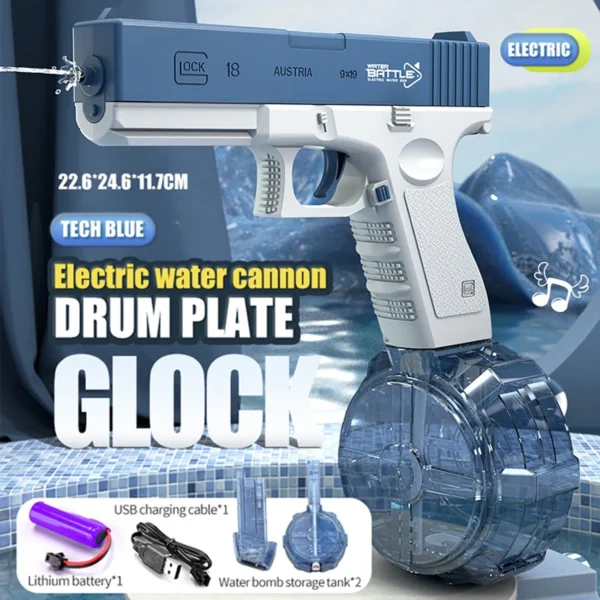 Kids Outdoor Toys Water Guns Outdoor Fully Automatic Continuous Shoot Electric Water Gun Toys - Image 6