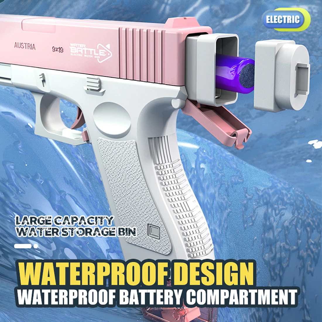 Kids Outdoor Toys Water Guns Outdoor Fully Automatic Continuous Shoot Electric Water Gun Toys - Image 7