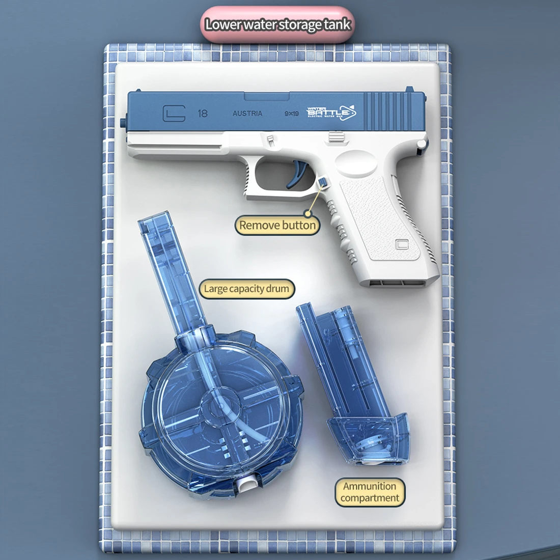 Kids Outdoor Toys Water Guns Outdoor Fully Automatic Continuous Shoot Electric Water Gun Toys - Image 11