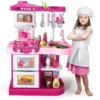 Toy Manufacturer China Children Big New Style Pretend Play Preschool Cooking Food Play Sets Mini Kitchen Toys For Girls Kids - Image 13