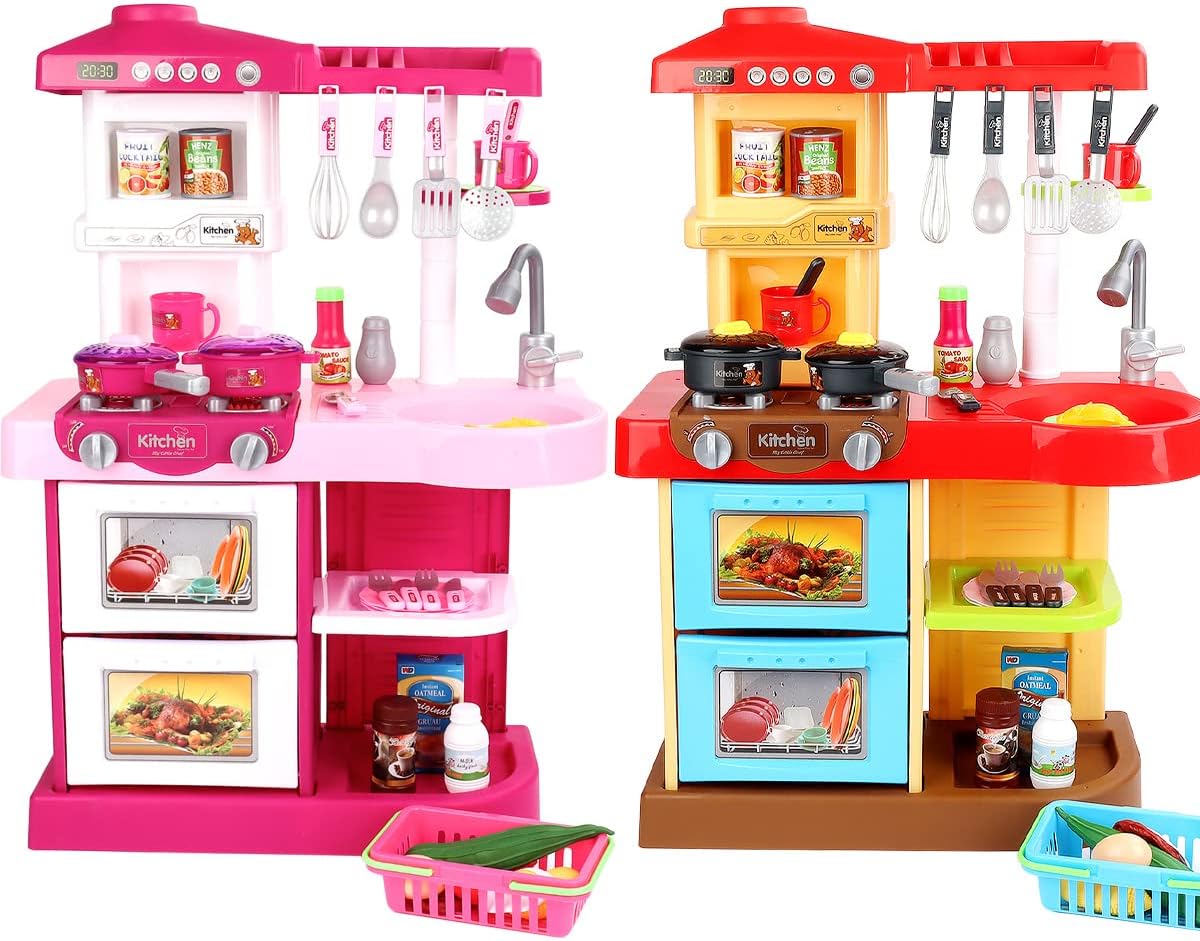 Toy Manufacturer China Children Big New Style Pretend Play Preschool Cooking Food Play Sets Mini Kitchen Toys For Girls Kids - Image 3