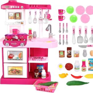 Toy Manufacturer China Children Big New Style Pretend Play Preschool Cooking Food Play Sets Mini Kitchen Toys For Girls Kids - Image 16