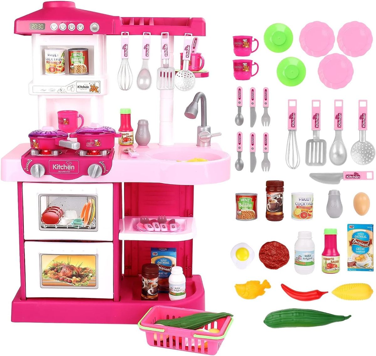Toy Manufacturer China Children Big New Style Pretend Play Preschool Cooking Food Play Sets Mini Kitchen Toys For Girls Kids - Image 5