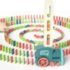 Custom Kids Games Electric Automatic Dominoes Stacking Creative Game Jouet Domino Train Toy Set - Image 14