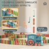 Custom Kids Games Electric Automatic Dominoes Stacking Creative Game Jouet Domino Train Toy Set - Image 16