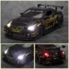 B2B Toy Supplier Diecast Model Cars 1:24 Metal Nissan GTR Sports Car with Sound and Light Pullback Toy Model Decoration Alloy Model Car - Image 17