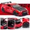 B2B Toy Supplier Diecast Model Cars 1:24 Metal Nissan GTR Sports Car with Sound and Light Pullback Toy Model Decoration Alloy Model Car - Image 18