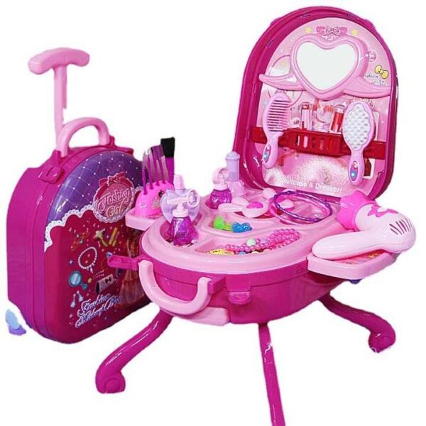 Wholesale Low Price Children Dressing Table Toy Gift Girl Kindergarten Suitcase Cosmetic Box Set Toys - Image 2