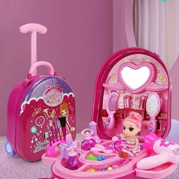 Wholesale Low Price Children Dressing Table Toy Gift Girl Kindergarten Suitcase Cosmetic Box Set Toys - Image 6