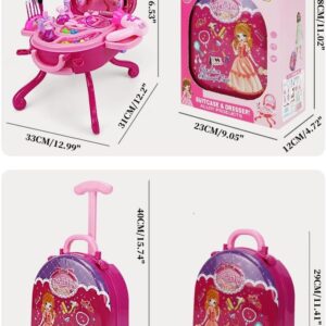 Wholesale Low Price Children Dressing Table Toy Gift Girl Kindergarten Suitcase Cosmetic Box Set Toys - Image 16