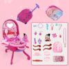 Wholesale Low Price Children Dressing Table Toy Gift Girl Kindergarten Suitcase Cosmetic Box Set Toys - Image 18