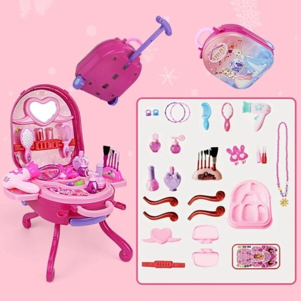Wholesale Low Price Children Dressing Table Toy Gift Girl Kindergarten Suitcase Cosmetic Box Set Toys - Image 10