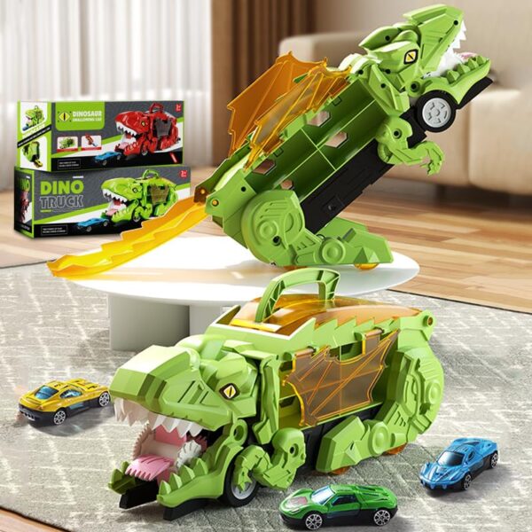 Wholesale Dinosaur Eating Cars Toy Truck Transport Carrier Car Dinosaur Truck Friction Toy Vehicle for Kids - Image 8