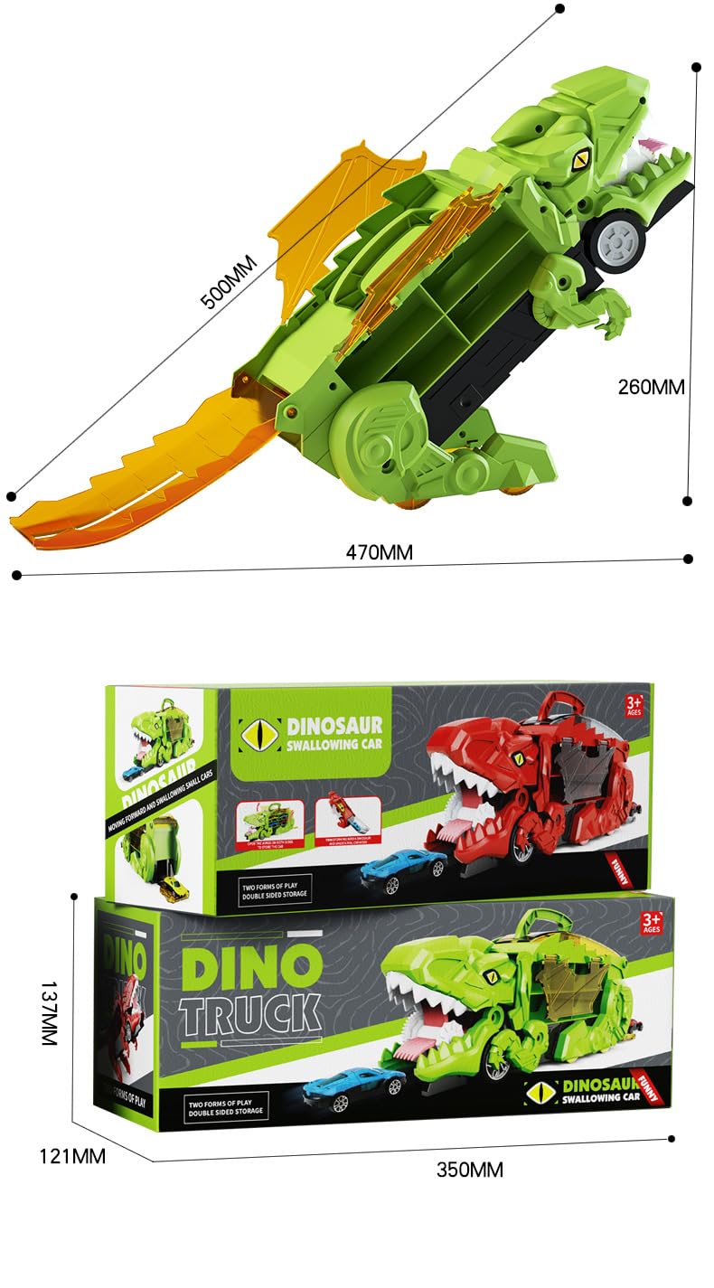 Wholesale Dinosaur Eating Cars Toy Truck Transport Carrier Car Dinosaur Truck Friction Toy Vehicle for Kids - Image 11