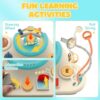 Educational Multi-functional Baby Sensory Toys Kids Busy Board Steering Wheel Gaming Montessori Toys - Image 15