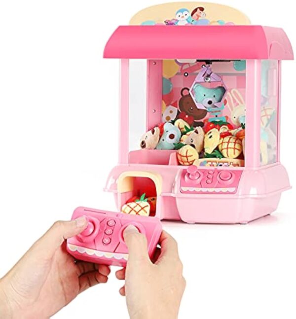 Girl Toys Mini Claw Machine Crane Game Toys Claw Machine for Kids with Plush Toys for Kids - Image 2