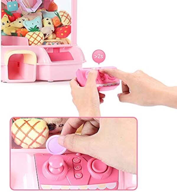 Girl Toys Mini Claw Machine Crane Game Toys Claw Machine for Kids with Plush Toys for Kids - Image 4
