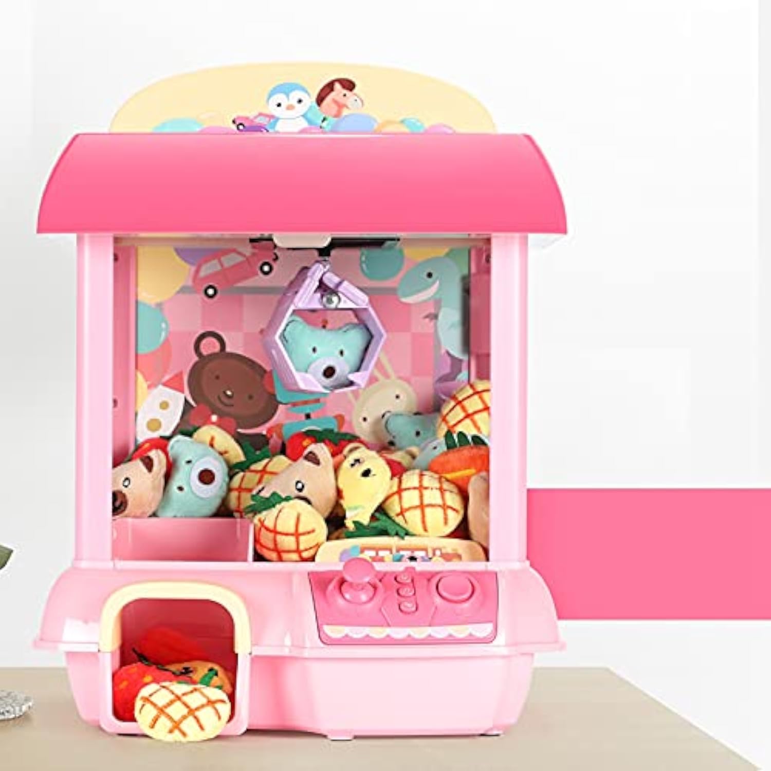 Girl Toys Mini Claw Machine Crane Game Toys Claw Machine for Kids with Plush Toys for Kids - Image 7