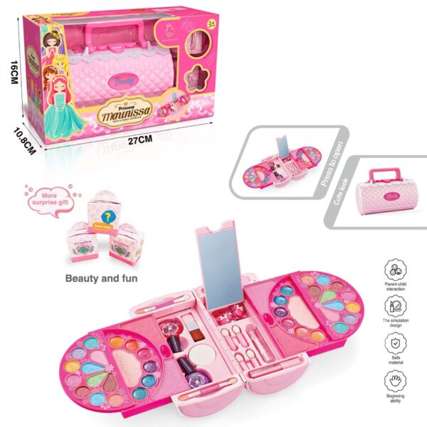 Girl Toys Children’s Beauty Fashion Play Girls DIY Make Up Game Kit Case Kids Cosmetics Kids Makeup Set - Image 8