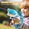 Kids Outdoor Toys Cool Shark Shape Adult Water Gun Electric Water Gun Up to 32 ft Long Range Automatic Water Gun for Kids - Image 18