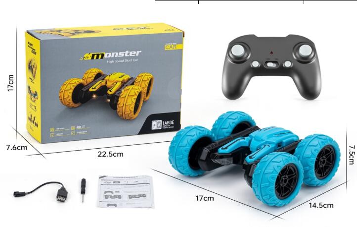 2.4G Air Gesture Stunt RC Toy Cars Auto Demo Spray 360 Rotation RC Stunt Dual Remote Control monster Car with Music - Image 11