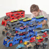 Toy Cars Hot Sell Metal Diecast Model Cars Freewheel Truck Set 8 Pcs Semi Trailer Truck Carrier Truck - Image 13
