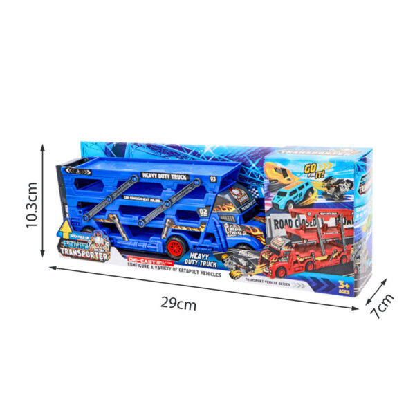 Toy Cars Hot Sell Metal Diecast Model Cars Freewheel Truck Set 8 Pcs Semi Trailer Truck Carrier Truck - Image 12