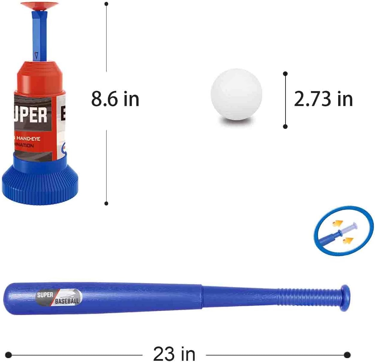 Toy Wholesaler China Kids Outdoor Toys Sport Toy Children Plastic Indoor Adjustable Bat Baseball Toy Set - Image 5