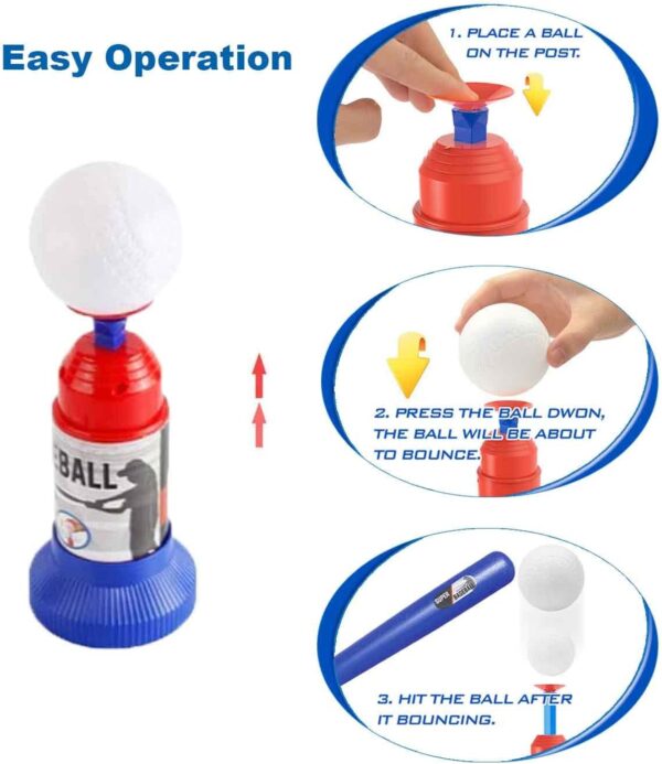 Toy Wholesaler China Kids Outdoor Toys Sport Toy Children Plastic Indoor Adjustable Bat Baseball Toy Set - Image 8