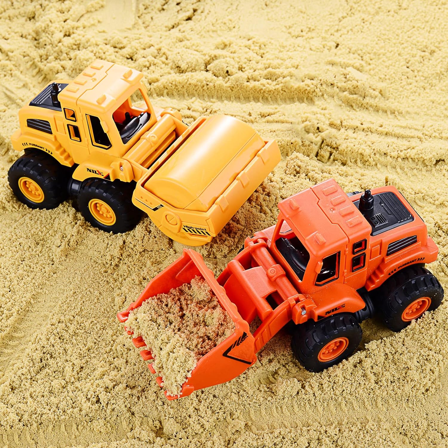Toy Cars Colorful 4 Pack Friction Powered Construction Truck Toys Vehicles Construction Toys - Image 7