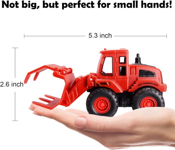 Toy Cars Colorful 4 Pack Friction Powered Construction Truck Toys Vehicles Construction Toys - Image 10