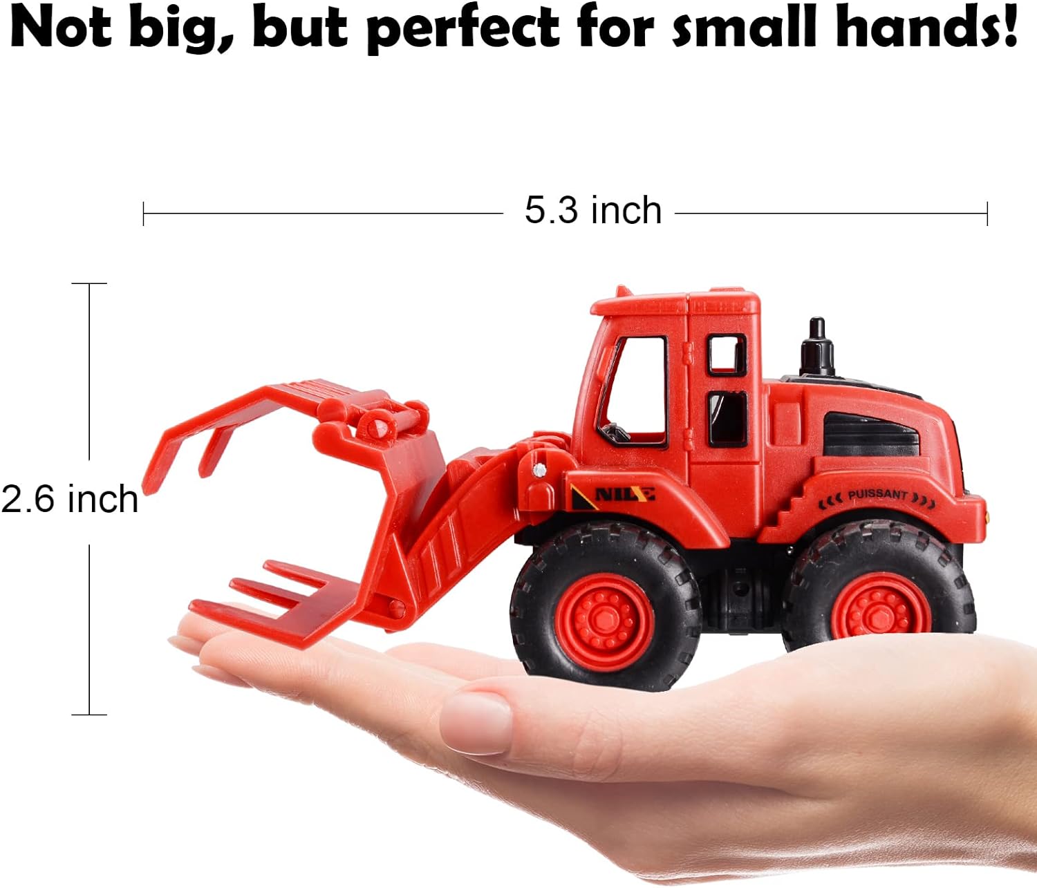 Toy Cars Colorful 4 Pack Friction Powered Construction Truck Toys Vehicles Construction Toys - Image 9