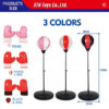High Quality Kids Outdoor Sport Toys Adjustable Kid Punching Bag Included Boxing Sport Toys Gloves Free Standing Punching Ball - Image 17