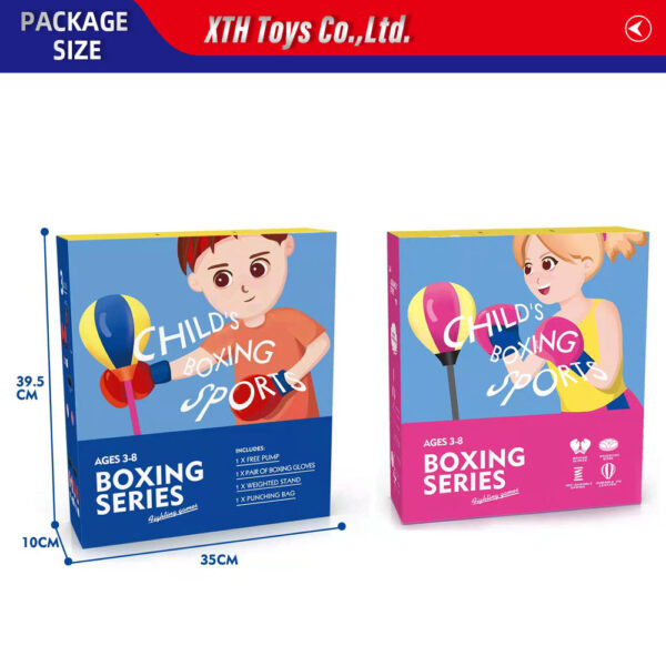 High Quality Kids Outdoor Sport Toys Adjustable Kid Punching Bag Included Boxing Sport Toys Gloves Free Standing Punching Ball - Image 12