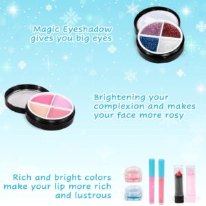 Girl Toys Real Washable Kids Lip Gloss Mini Nail Makeup Kit Makeup Set Toy for Girl - Image 19