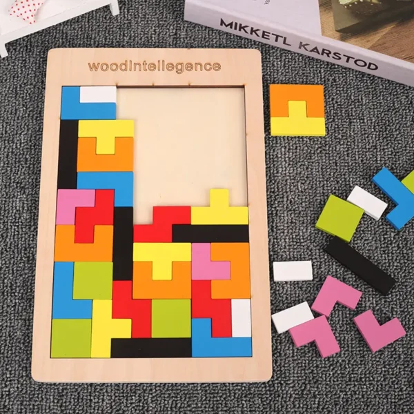 Wholesale High Quality Montessori Educational Toys Wooden 3d Jigsaw Puzzles Games For Kids - Image 4