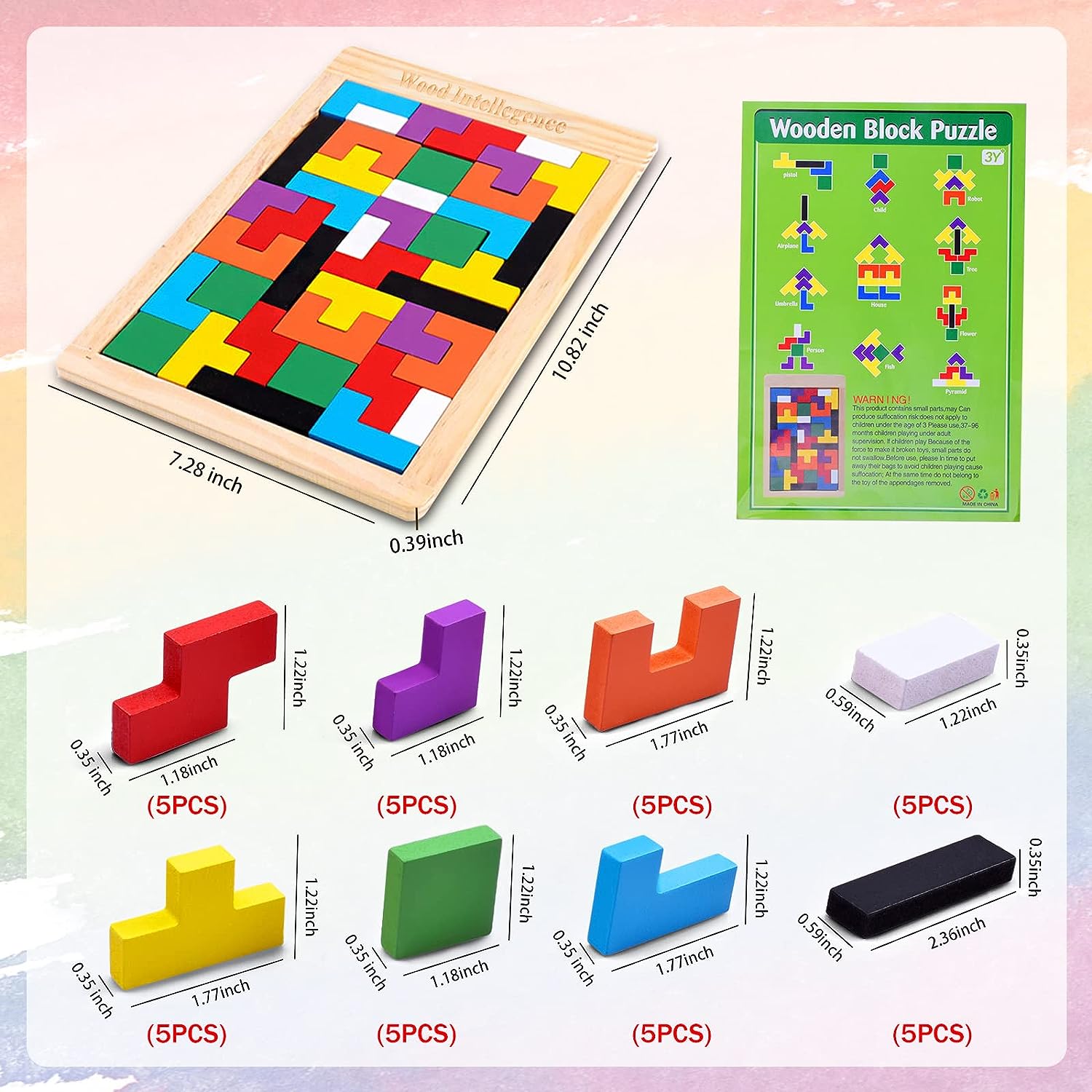 Wholesale High Quality Montessori Educational Toys Wooden 3d Jigsaw Puzzles Games For Kids - Image 9