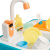 High Quality Pretend Kitchen Play Toy Mini Washing Machine Washing Sink Circulate Water Faucet Role Play - Image 15