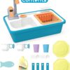 High Quality Pretend Kitchen Play Toy Mini Washing Machine Washing Sink Circulate Water Faucet Role Play - Image 19