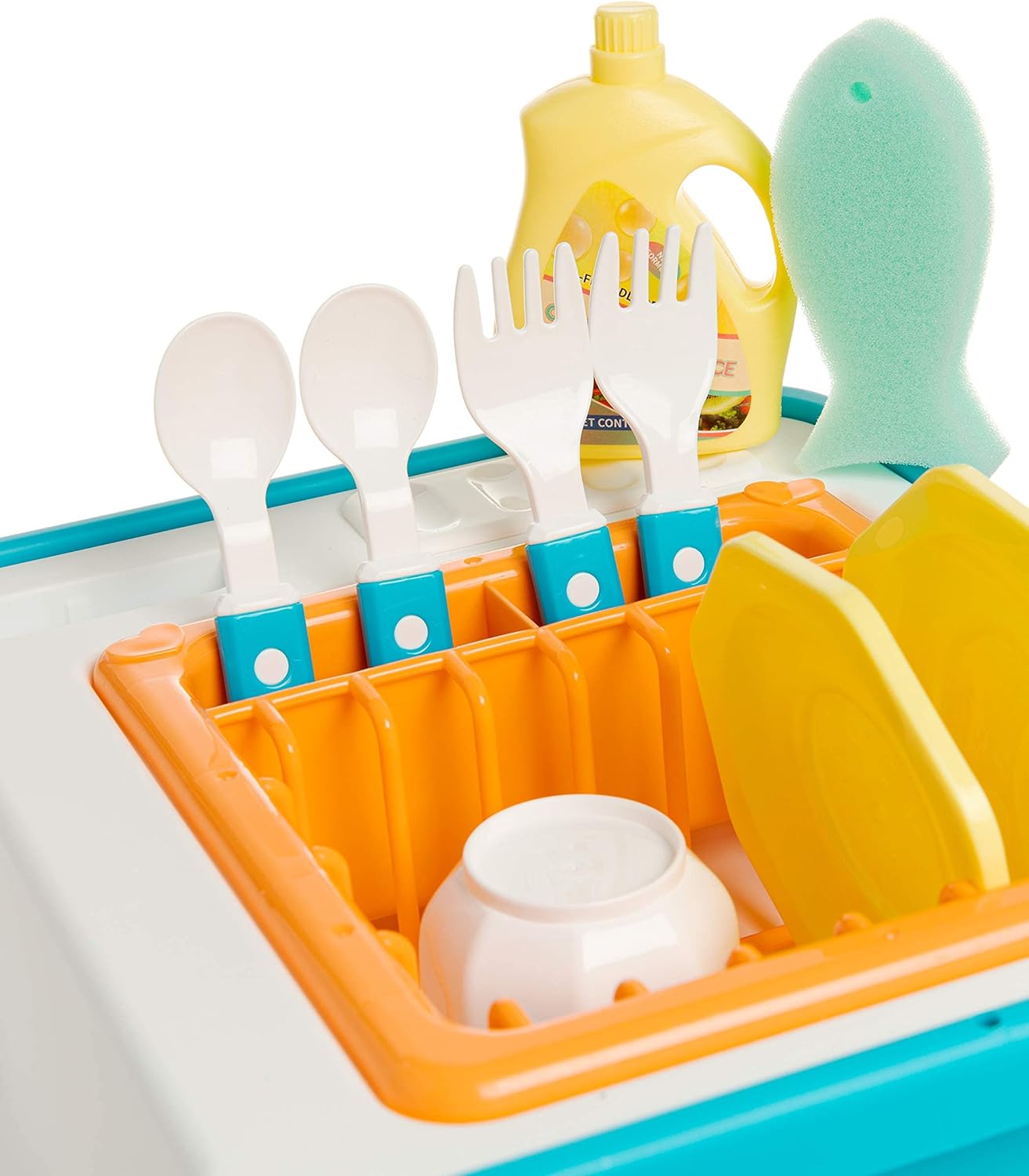 High Quality Pretend Kitchen Play Toy Mini Washing Machine Washing Sink Circulate Water Faucet Role Play - Image 11