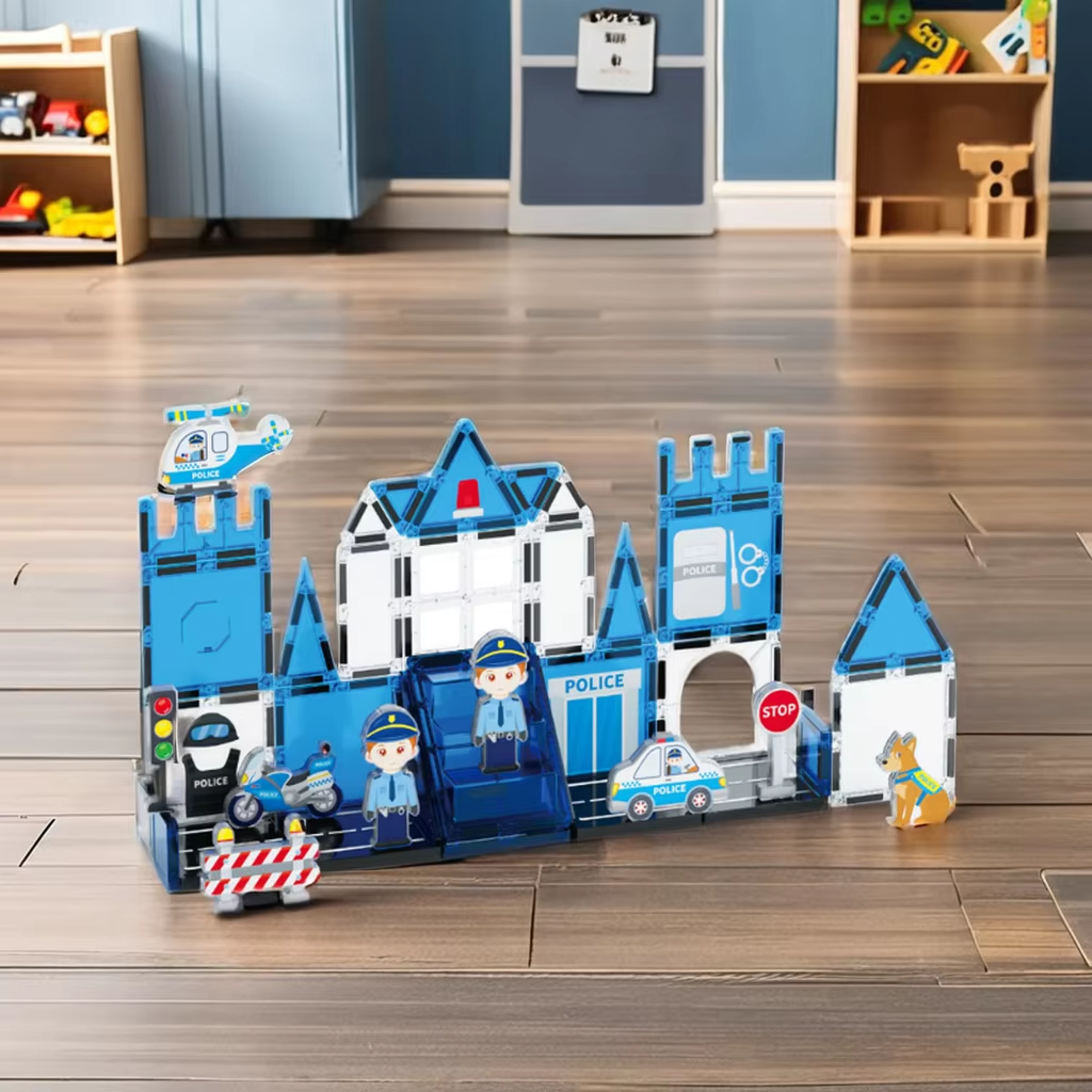 Factory Direct STEAM Toys Magnetic Tiles for Kids Magnetic Toy Block Plastic Building Blocks Set Kids Magnet Toys - Image 7