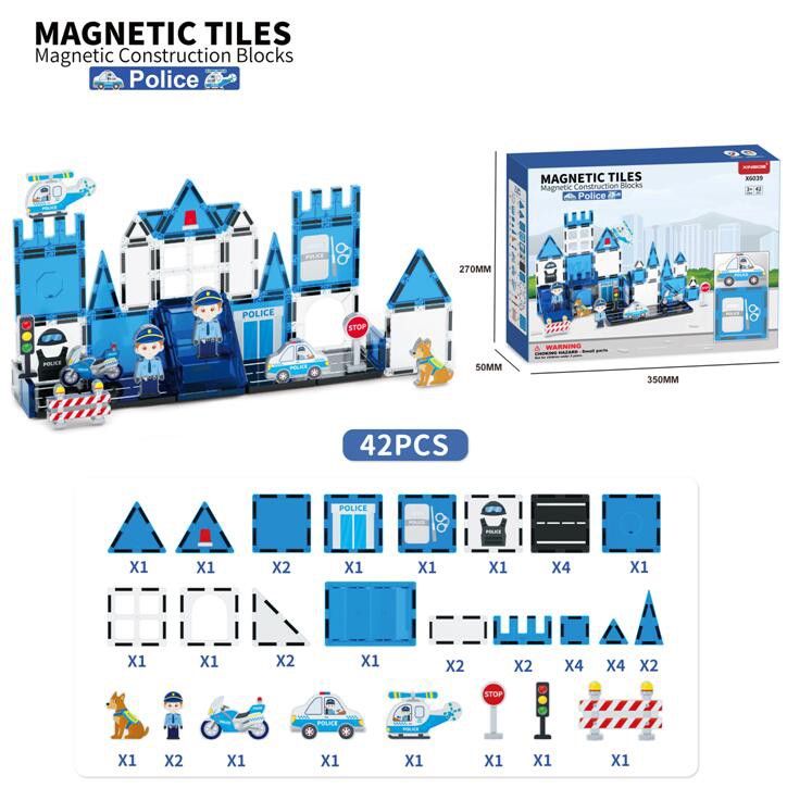 Factory Direct STEAM Toys Magnetic Tiles for Kids Magnetic Toy Block Plastic Building Blocks Set Kids Magnet Toys - Image 9