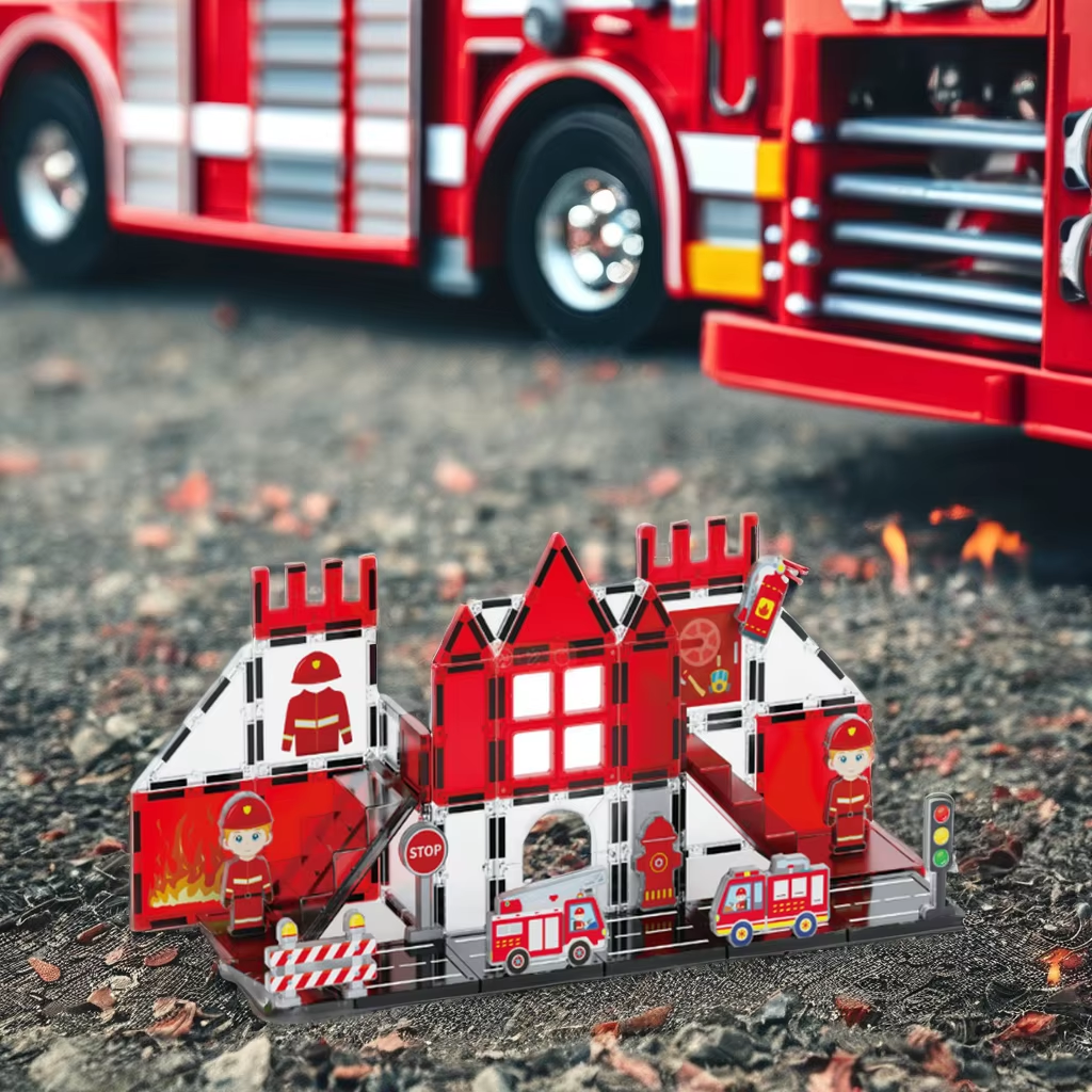 New Design 48 Piece Magnetic Blocks for Children Early Learning Block Magnet DIY Puzzle Game Magnetic Tiles Set - Image 3