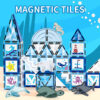 Creative Children Toy Magnetic Tiles Kids Early Education 3D Magnetic Building Tiles With Color Glue Painting Learning - Image 14