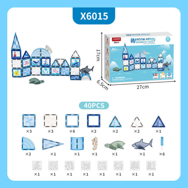 Children’s Early Education Magnetic Toys with Color Glue Diy Assembly Magnetic Blocks Educational Toys for Kids Learning - Image 12